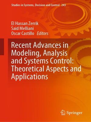 cover image of Recent Advances in Modeling, Analysis and Systems Control